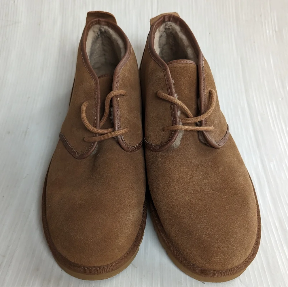 UGG Maksim Men's Cozy Fur lined Lace-up Chukka Ankle Boots Size 13b Hu